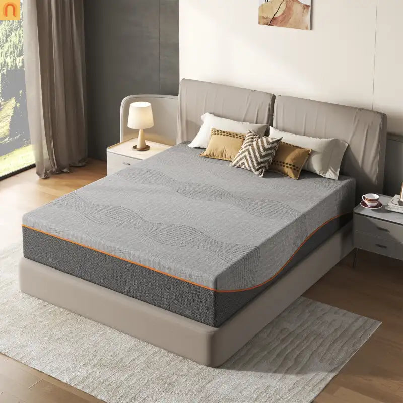 Mattress Memory Foam Black Queen 10in Green Tea Charcoal