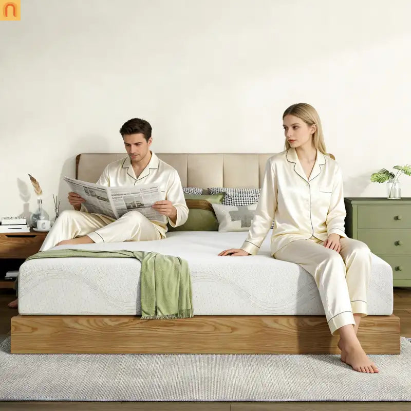 Mattress Memory Foam White Queen 12in Washable Removable Cover