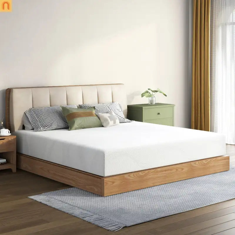 Mattress Memory Foam White Queen 12in Washable Removable Cover