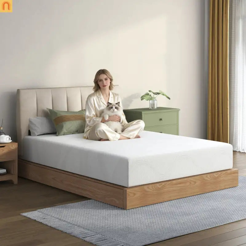 Mattress Memory Foam White Full 12in Cooling Gel Washable Cover