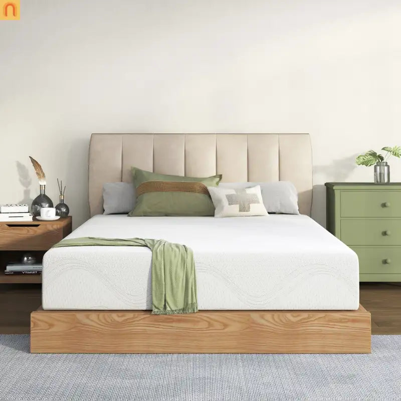 Mattress Memory Foam White Full 12in Cooling Gel Washable Cover