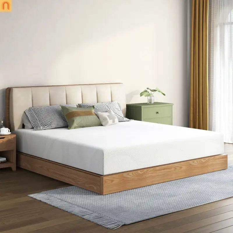 Mattress Memory Foam White King 14in Cooling Gel Washable Cover