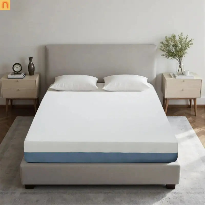 Mattress Memory Foam Copper Infused 7-Zone White 10in Queen Japan