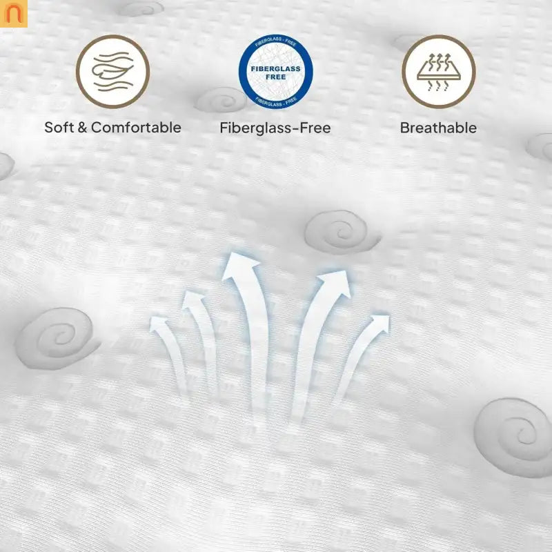 Mattress Hybrid Cooling Gel 7-Zone Pocket Springs Beige 14in King