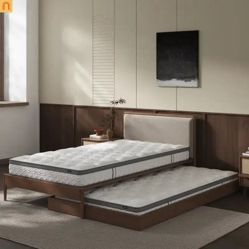 Mattress Hybrid Bonnell Spring Gray Twin 7in Fiberglass Free
