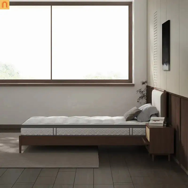 Mattress Hybrid Bonnell Spring Gray Twin 7in Fiberglass Free