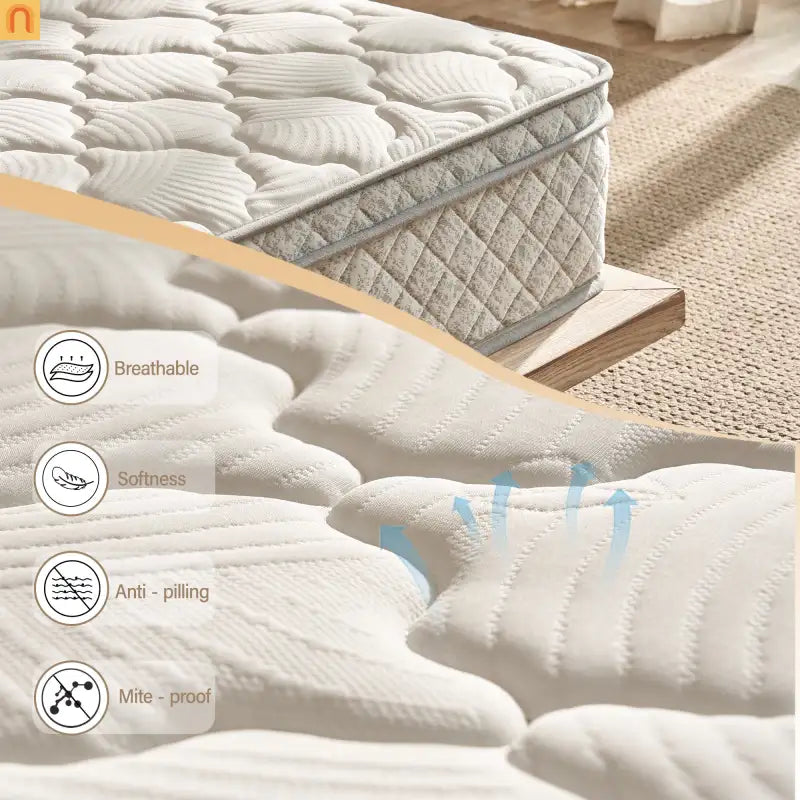 Mattress Hybrid Gel Memory Foam Pocket Springs Full 12in Medium Firm