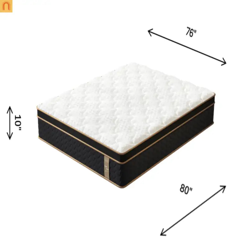 Hybrid Gel Memory Foam King Mattress 10in Pocket Springs
