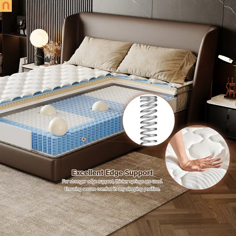 Mattress Hybrid Gel Memory Foam Pocket Springs Twin 12in Medium Firm