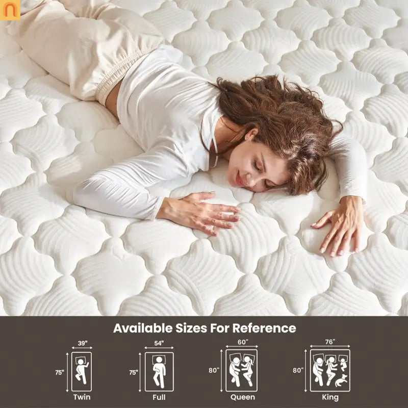 Mattress Hybrid Gel Memory Foam Pocket Springs Twin 12in Medium Firm
