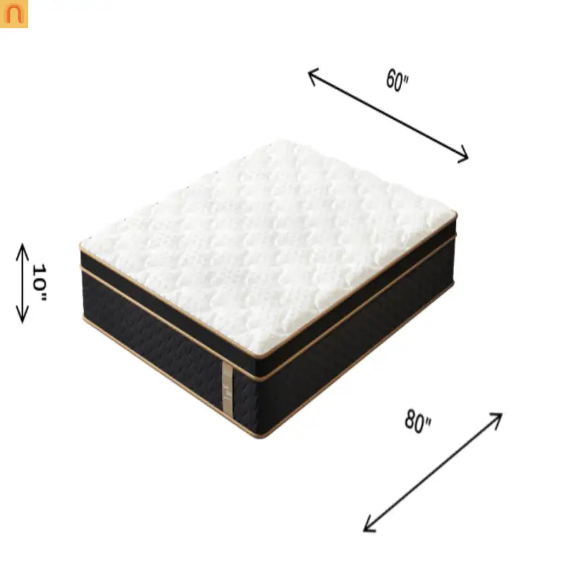 Mattress Hybrid Plush Gel Memory Foam Pocket Springs Queen 10in