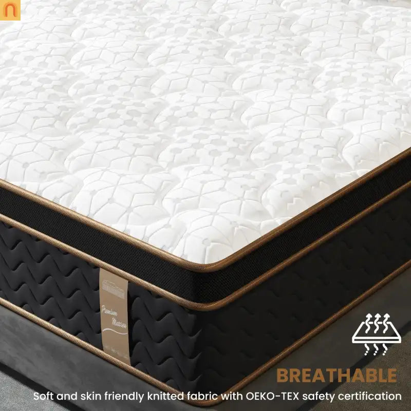 Mattress Hybrid Plush Gel Memory Foam Pocket Springs Queen 10in