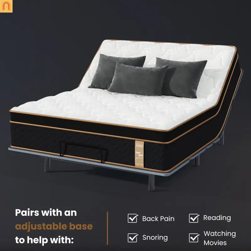 Mattress Hybrid Plush Gel Memory Foam Pocket Springs Queen 10in