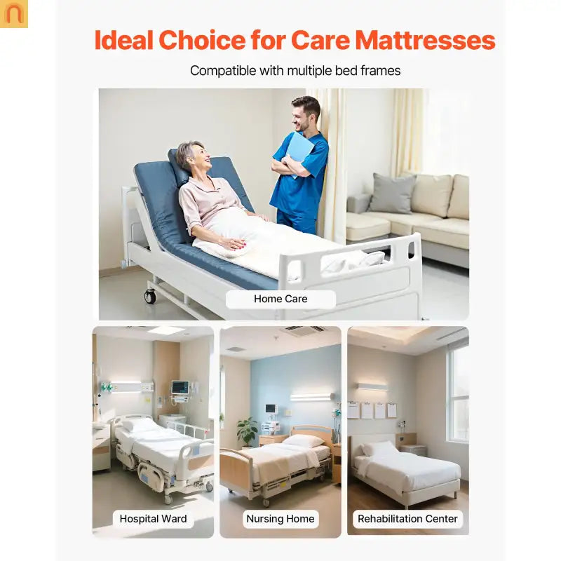 Mattress Hospital Foam Blue Small Single 3.5in Waterproof