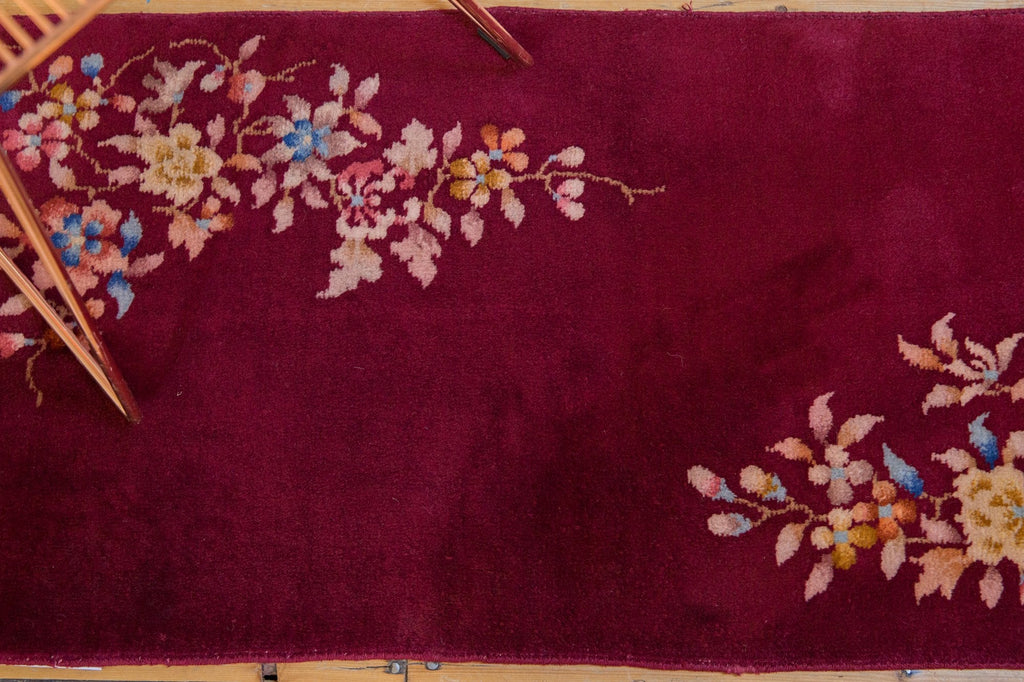2x4 Vintage Nichols Art Deco Rug Runner