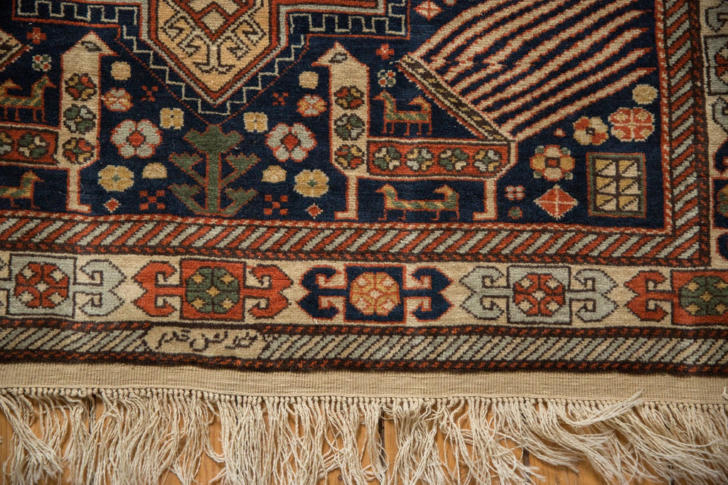 4x6.5 Vintage Romanian Akstafa Design Rug