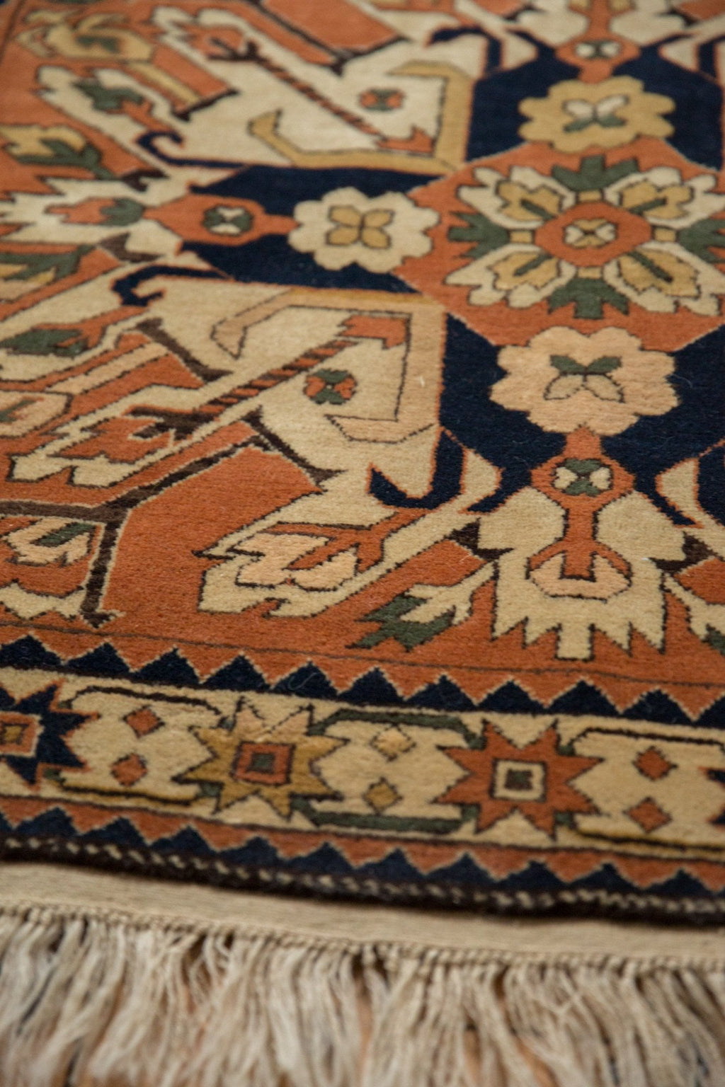 4x6 Vintage Romanian Kazak Design Rug