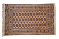 4x6.5 Vintage Pakistani Bokhara Design Rug