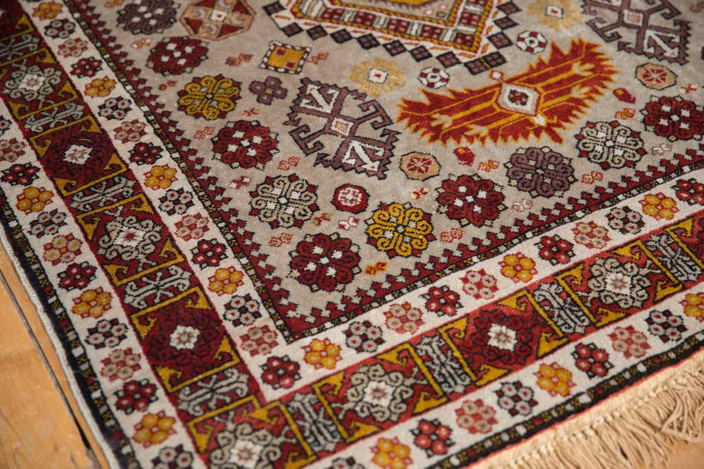 4x5.5 Vintage Romanian Shirvan Design Rug