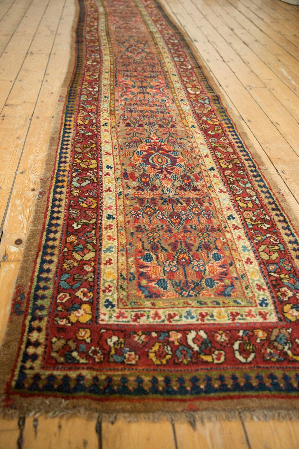 2.5x13.5 Antique Serab Rug Runner