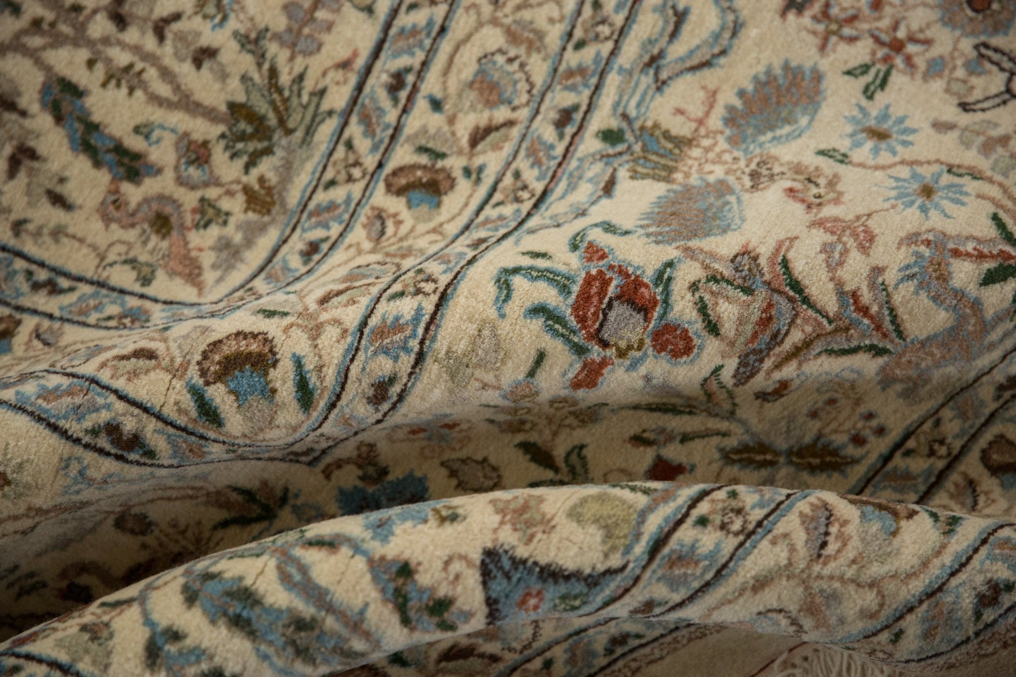 11x11.5 Vintage Tabriz Square Carpet