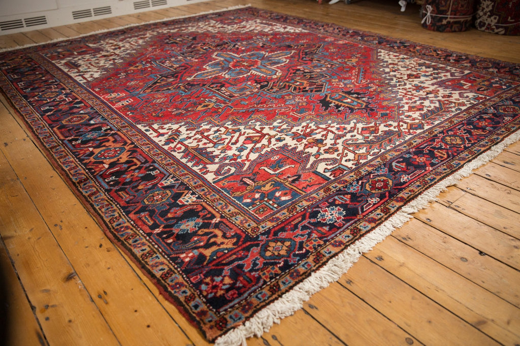 9.5x11.5 Vintage Heriz Carpet