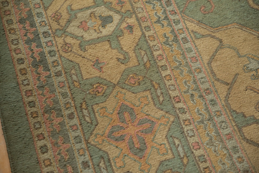 RESERVED 10x13.5 New Tea Washed Indian Soumac Design Carpet
