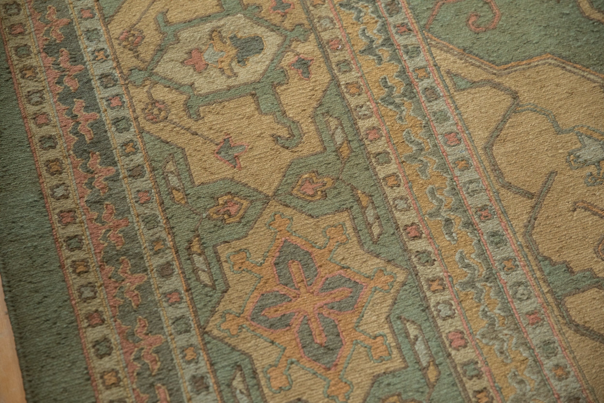 RESERVED 10x13.5 New Tea Washed Indian Soumac Design Carpet
