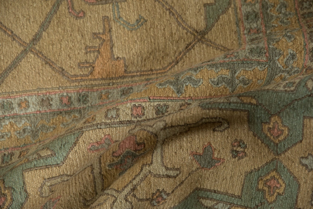 RESERVED 10x13.5 New Tea Washed Indian Soumac Design Carpet