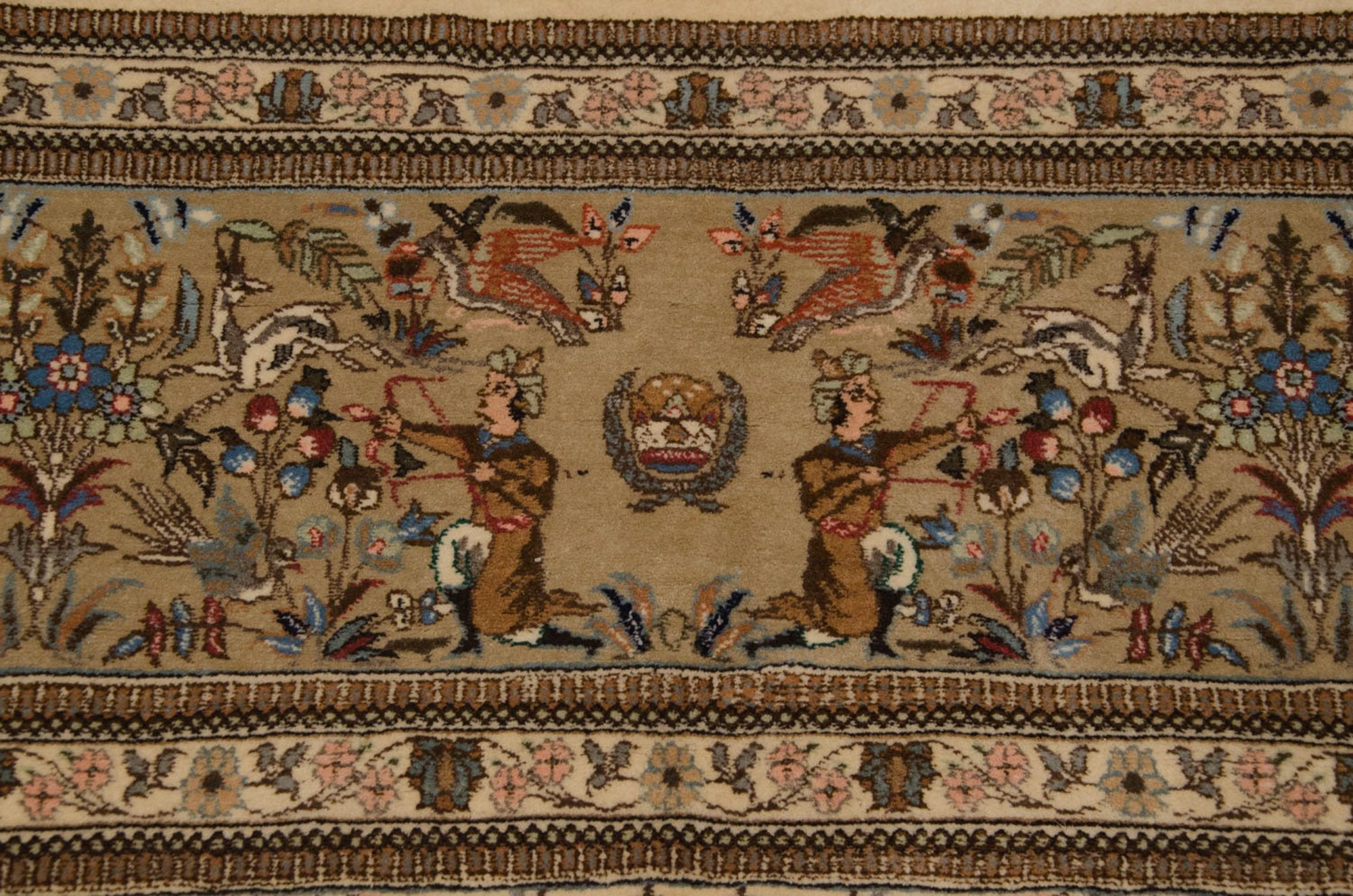 11x15 Vintage Tabriz Carpet