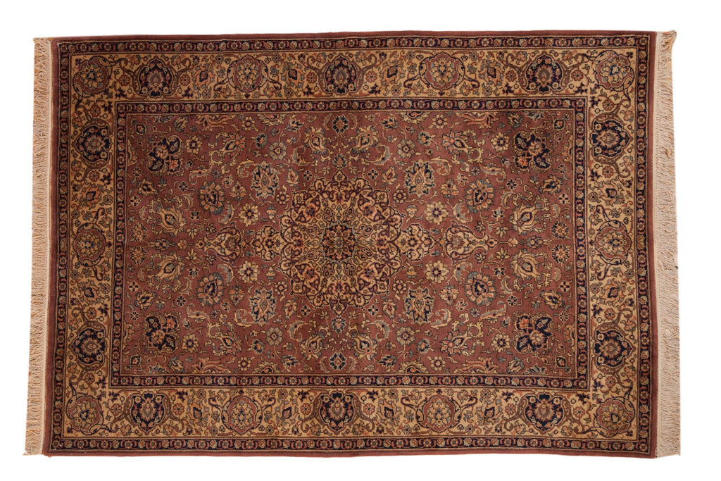 5.5x8 Vintage Romanian Tabriz Design Carpet