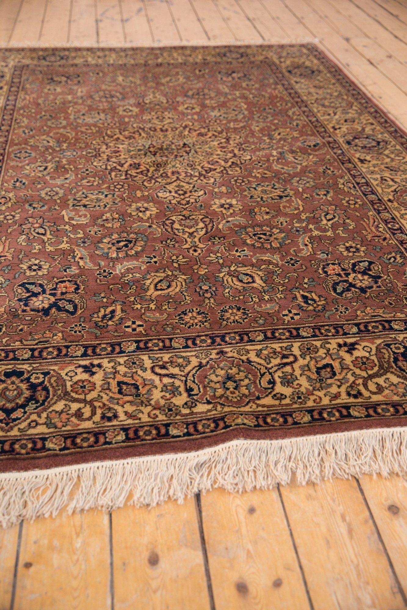 5.5x8 Vintage Romanian Tabriz Design Carpet