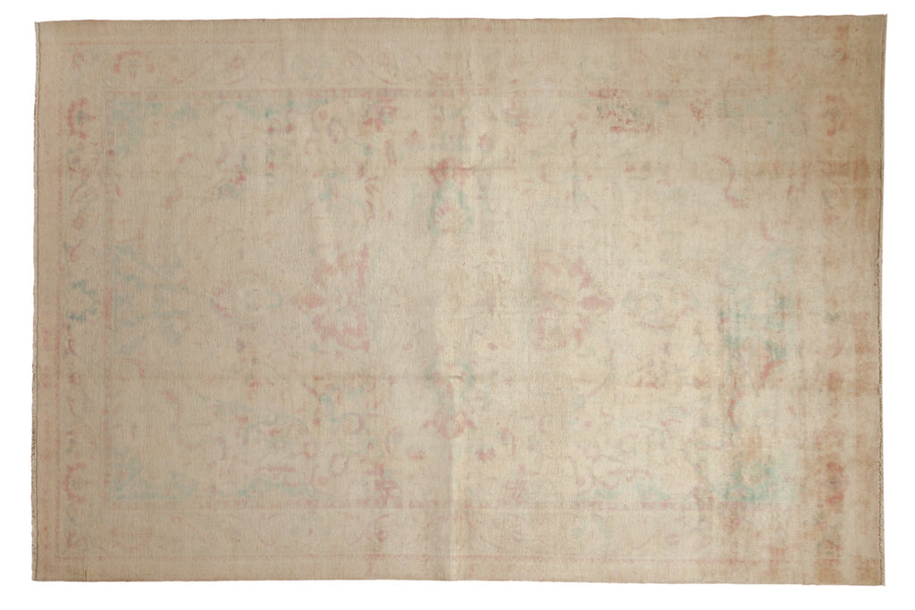 6x9 Vintage Distressed Bulgarian Polonaise Design Carpet