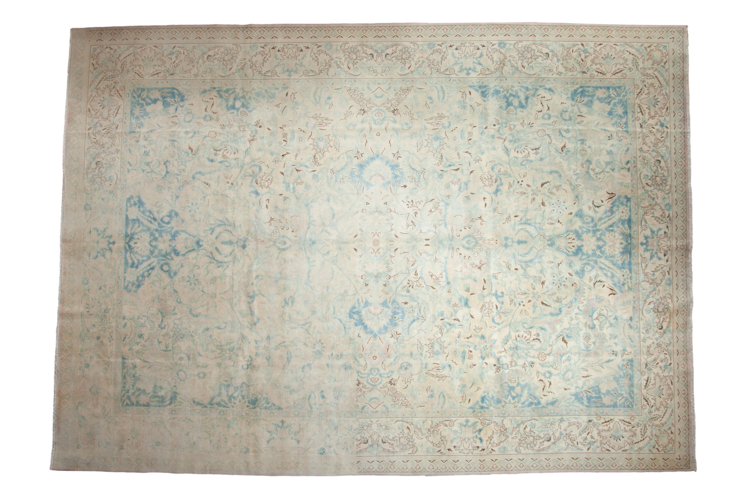 10x14 Vintage Distressed Bulgarian Polonaise Design Carpet