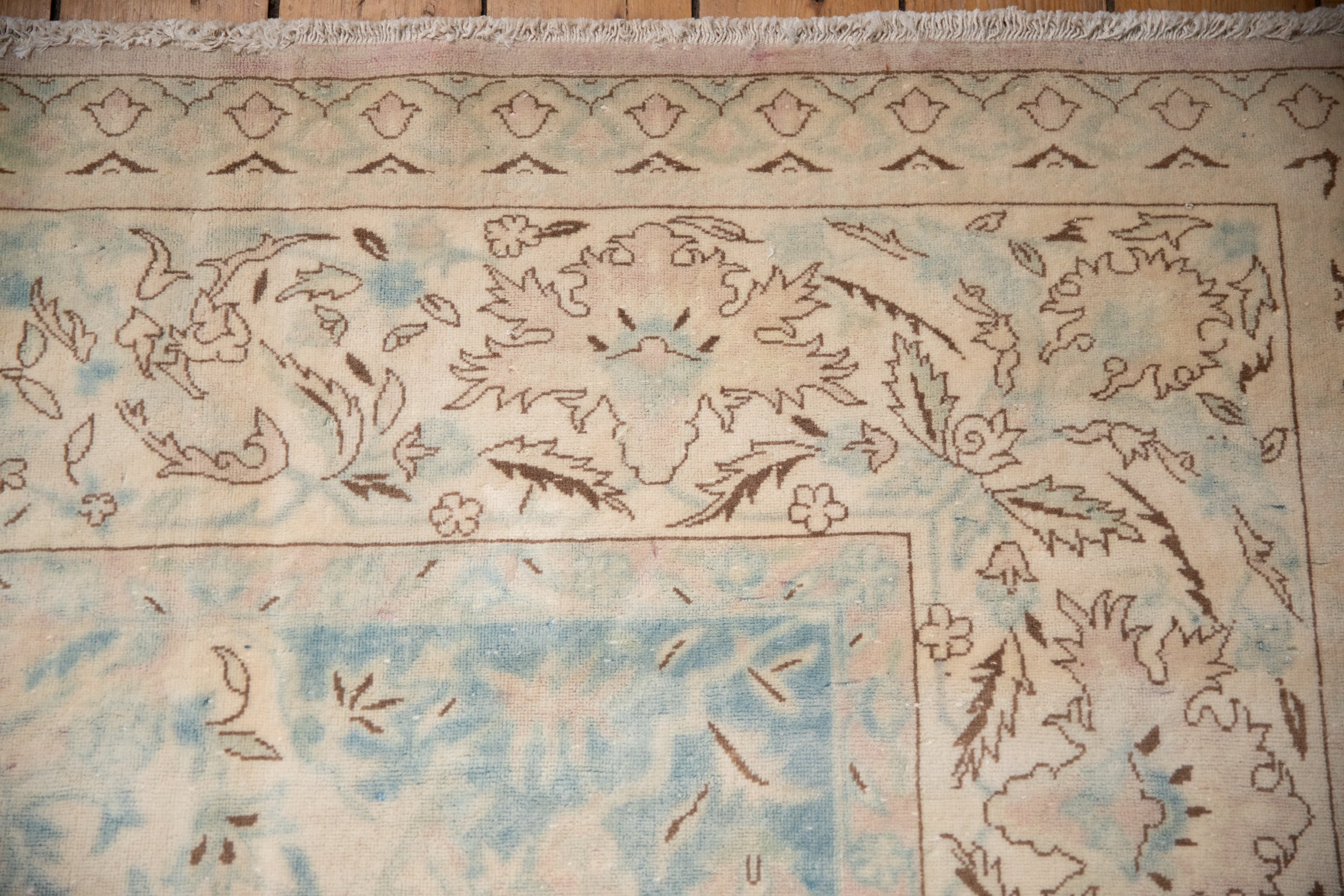 10x14 Vintage Distressed Bulgarian Polonaise Design Carpet