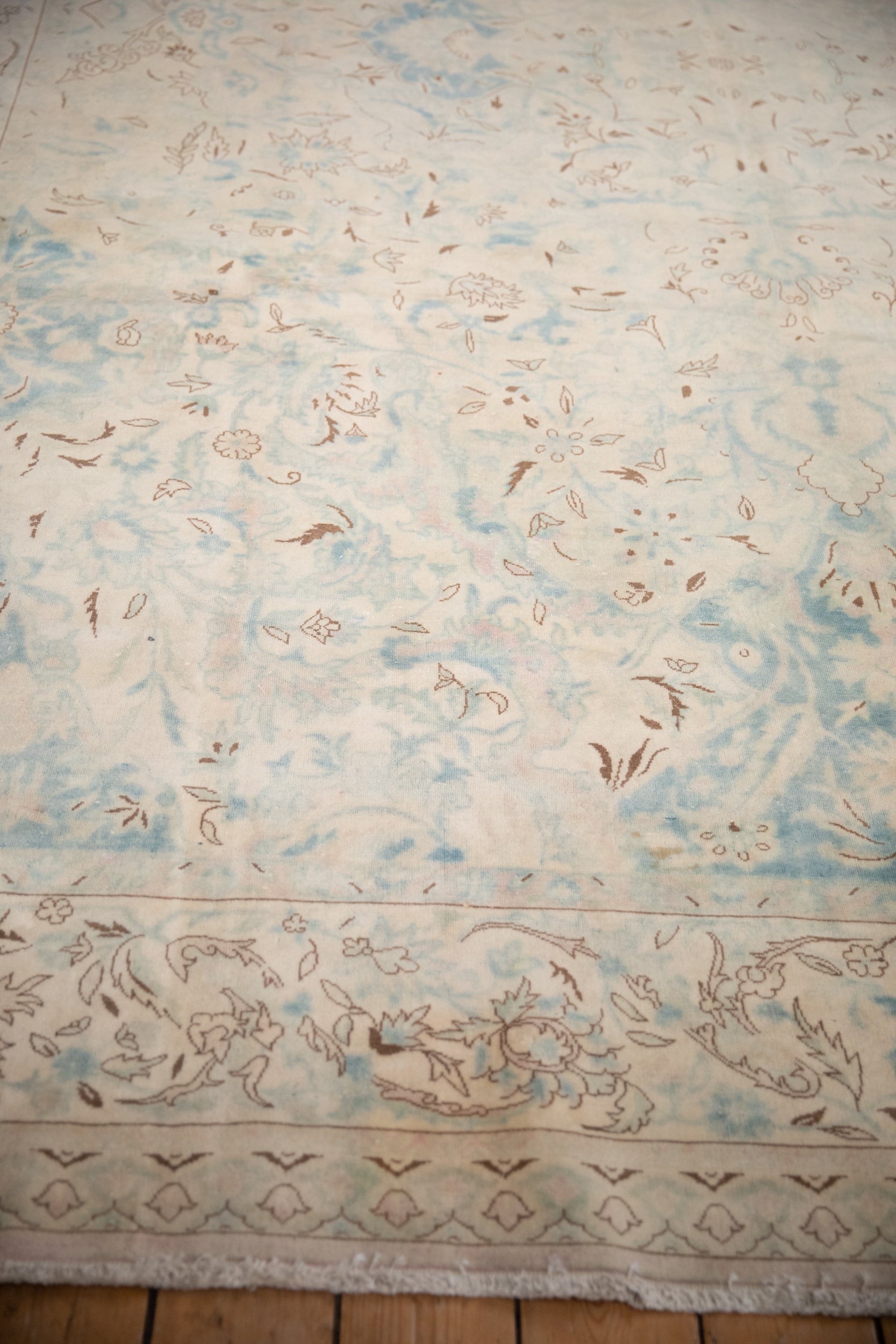 10x14 Vintage Distressed Bulgarian Polonaise Design Carpet