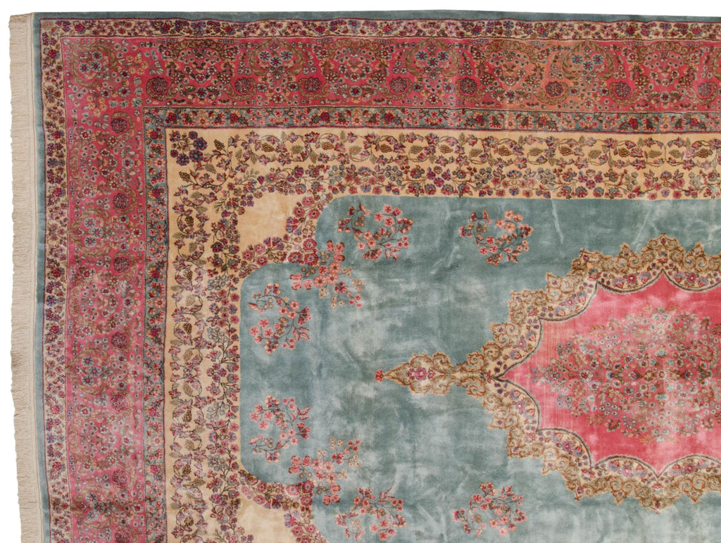 10x16.5 Vintage Fine Kerman Carpet