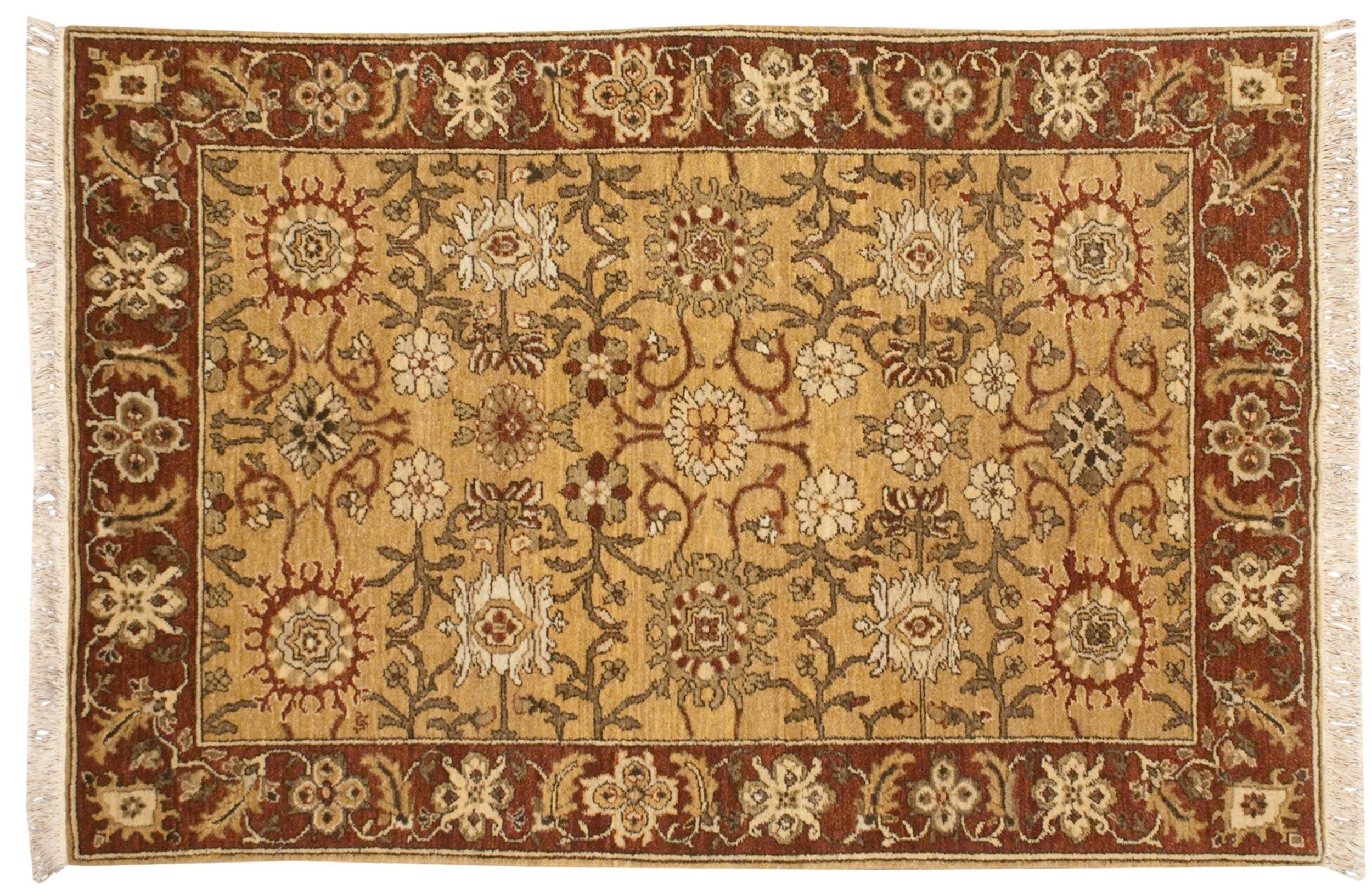 4x6 Vintage Armenian Sultanabad Design Rug