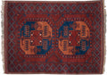 3x4 Vintage Pakistani Ersari Design Square Rug