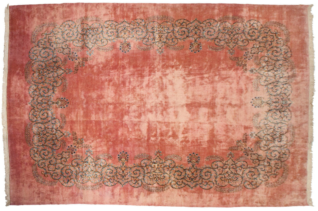 12x17.5 Vintage Fine Kerman Carpet