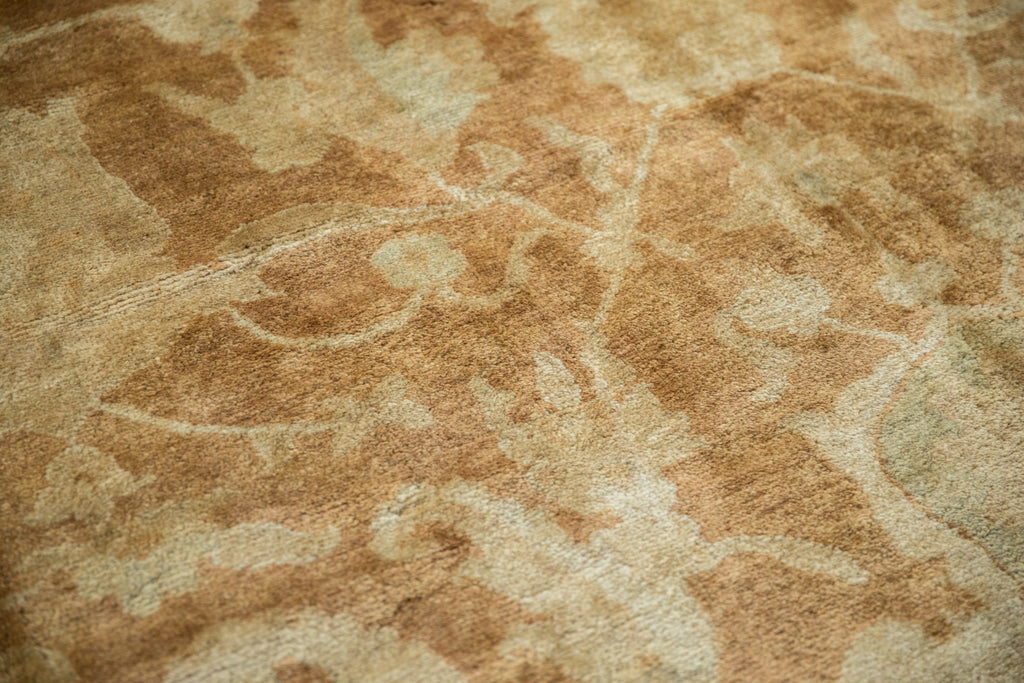 RESERVED 10x14 Vintage Gold Wash Indian Oushak Design Carpet
