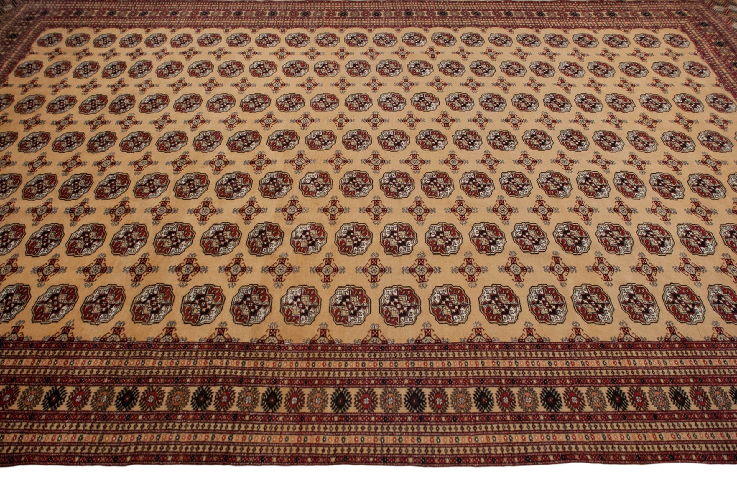 10x14.5 Vintage Bokhara Carpet