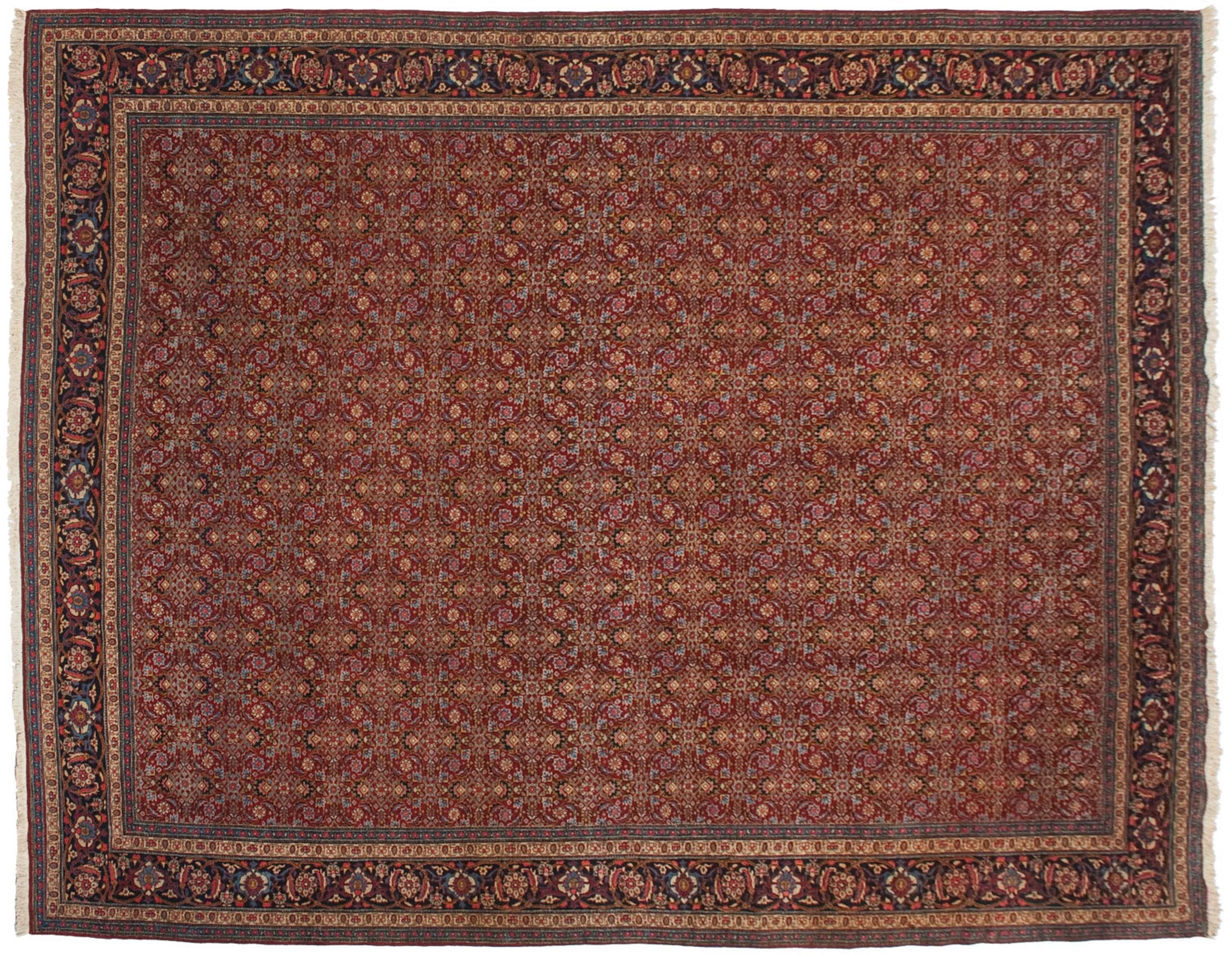 11x14 Vintage Tabriz Carpet