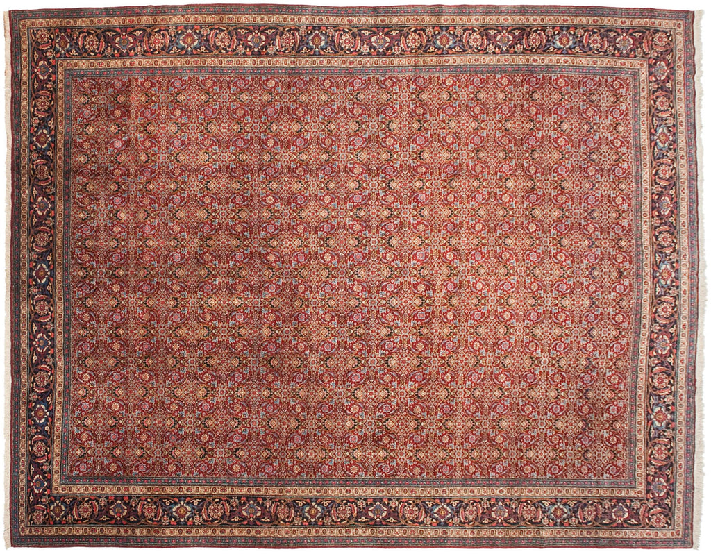 11x14 Vintage Tabriz Carpet