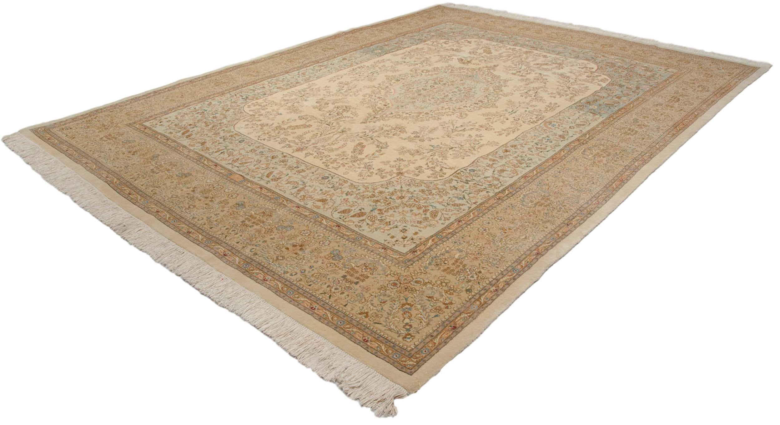 10.5x13.5 Vintage Tabriz Carpet
