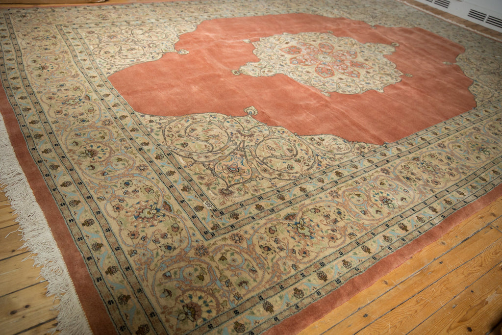 10x14.5 Vintage Tabriz Carpet