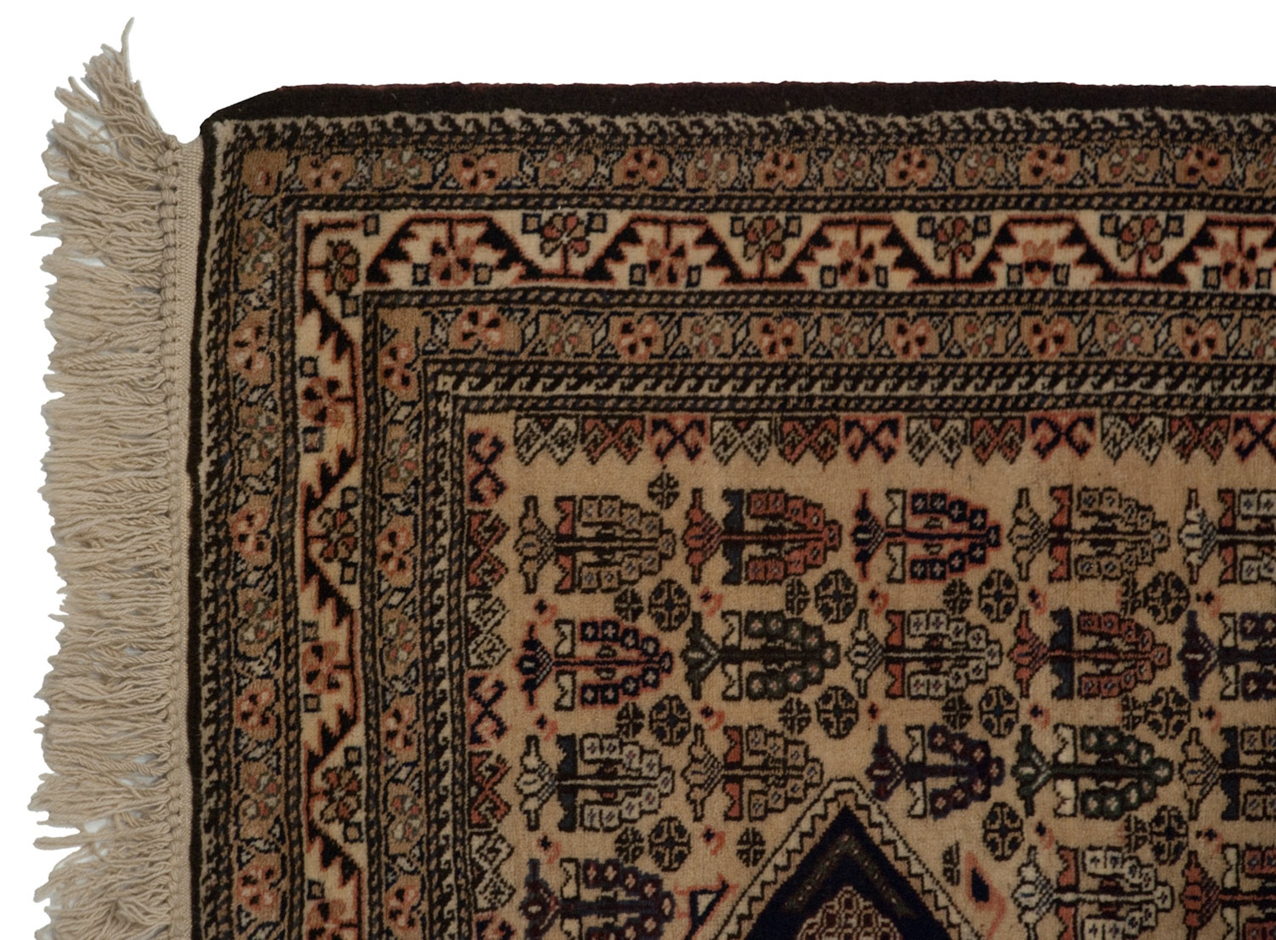 4.5x5.5 Vintage Ardebil Square Rug