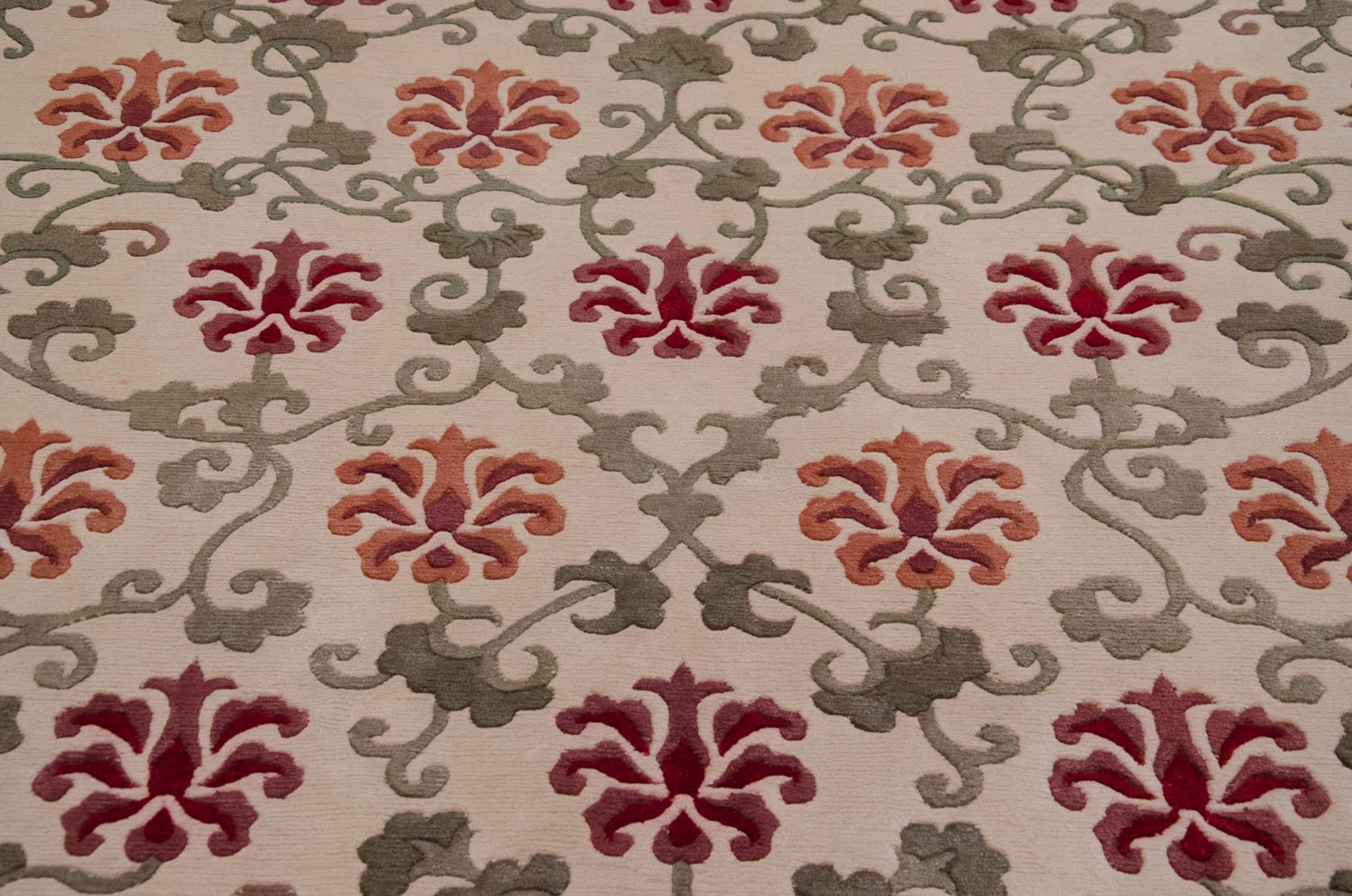 6x9 Vintage Indian Arts And Crafts Design Carpet