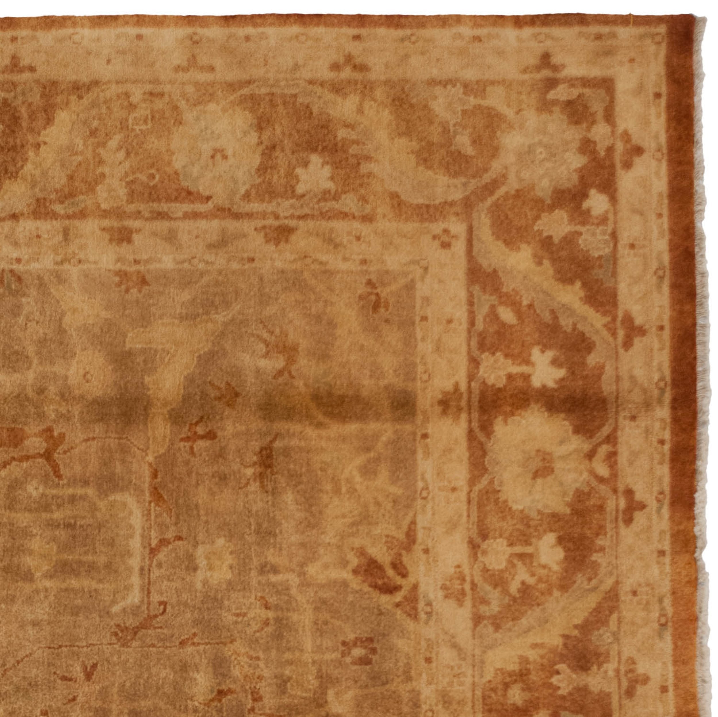 RESERVED 10x13.5 New Gold Wash Indian Oushak Design Carpet
