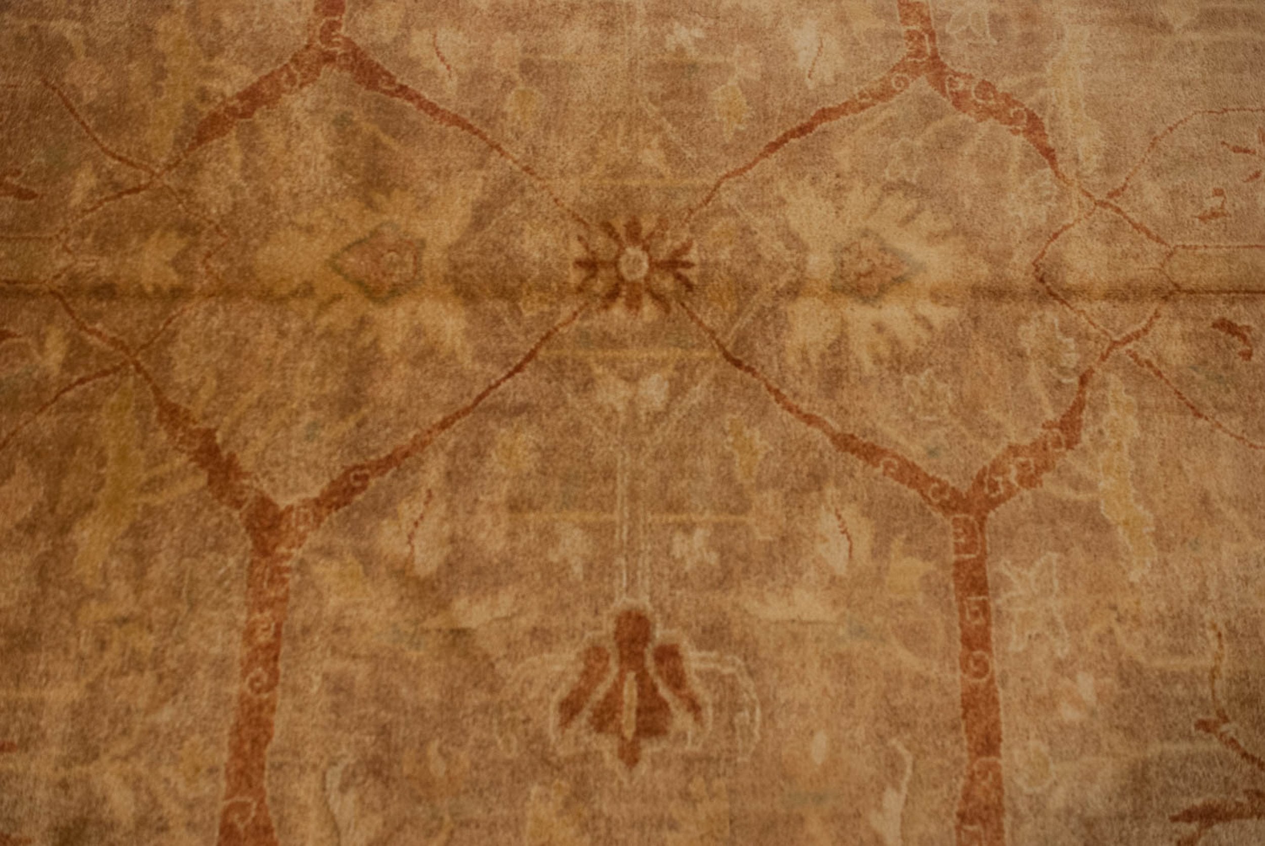 RESERVED 10x13.5 New Gold Wash Indian Oushak Design Carpet